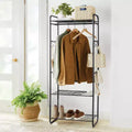 Perchero metálico con estantes y ganchos para accesorios - Brightroom™