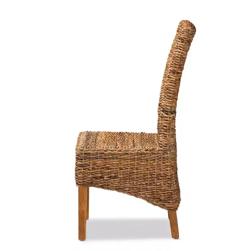 Silla de comedor Trianna Abaca Wood Natural/Marrón