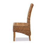 Silla de comedor Trianna Abaca Wood Natural/Marrón