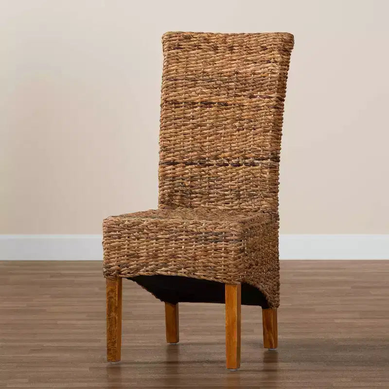 Silla de comedor Trianna Abaca Wood Natural/Marrón