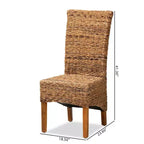 Silla de comedor Trianna Abaca Wood Natural/Marrón