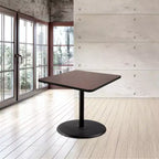 Mesa de comedor cuadrada Hampden Furnishings de 30" de la colección Bennet, negro/caoba