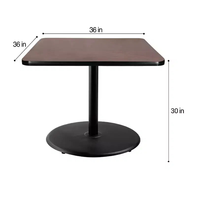 Mesa de comedor cuadrada Hampden Furnishings de 30" de la colección Bennet, negro/caoba