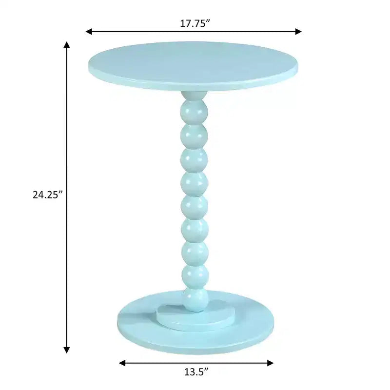 Mesa Spindle Breighton Home Classic Accents Venetian Islands en azul espuma de mar