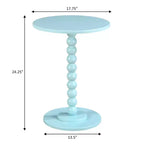 Mesa Spindle Breighton Home Classic Accents Venetian Islands en azul espuma de mar