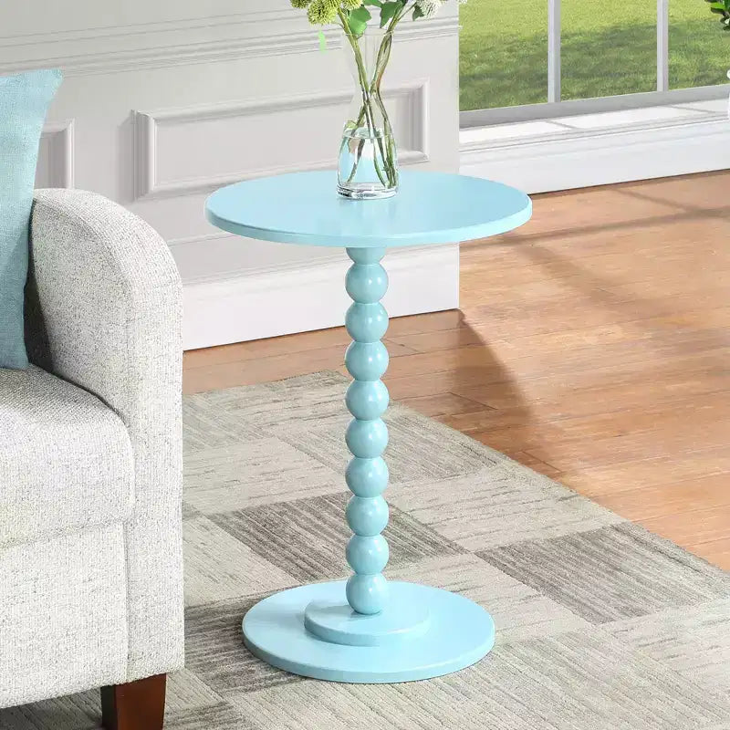 Mesa Spindle Breighton Home Classic Accents Venetian Islands en azul espuma de mar
