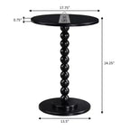 Mesa Spindle Breighton Home Classic Accents Venetian Islands en azul espuma de mar