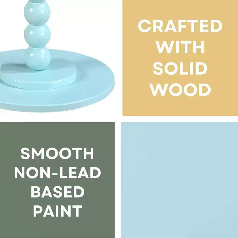 Mesa Spindle Breighton Home Classic Accents Venetian Islands en azul espuma de mar