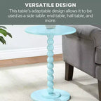 Mesa Spindle Breighton Home Classic Accents Venetian Islands en azul espuma de mar
