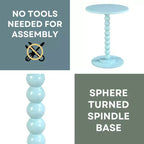 Mesa Spindle Breighton Home Classic Accents Venetian Islands en azul espuma de mar