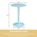 Mesa Spindle Breighton Home Classic Accents Venetian Islands en azul espuma de mar