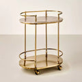 30" Metal and Marble Bar Serving Cart - Hearth & Hand™ with Magnolia