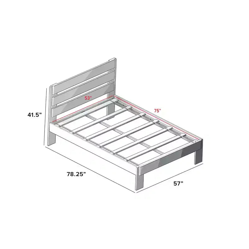 Cama individual completa con cajones de almacenamiento, base de cama de plataforma de madera maciza para niños