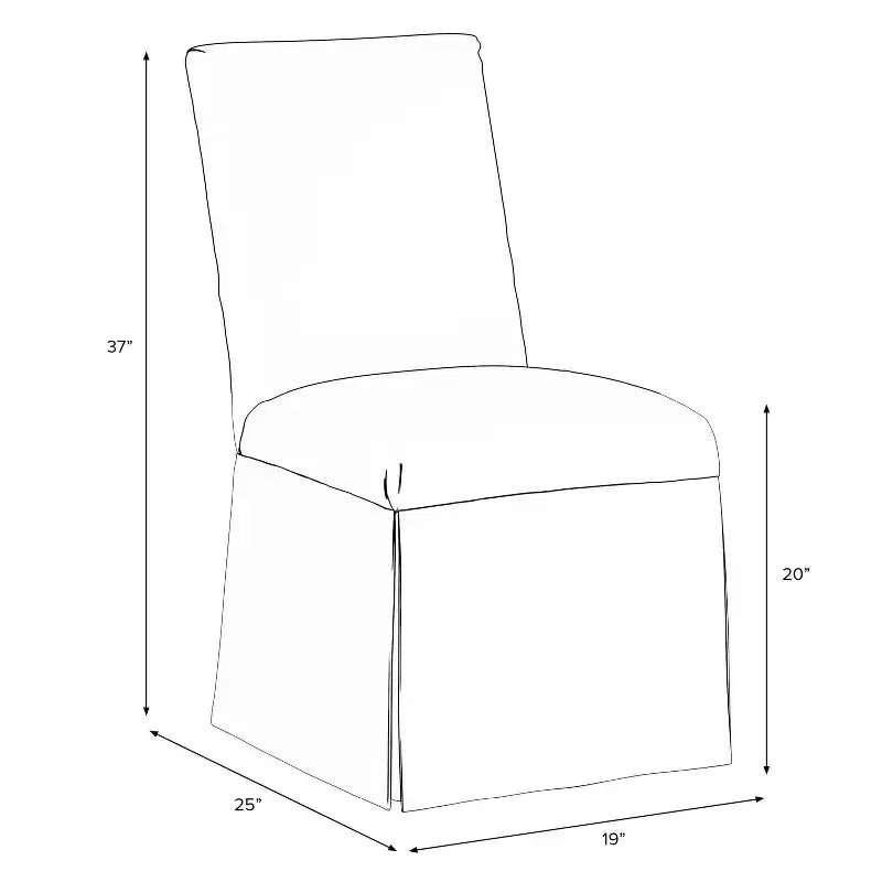 Silla de Comedor sin Brazos James Slipcover Zuma