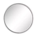 Contemporary Metal Wall Mirror Silver - Olivia & May