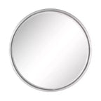 Contemporary Metal Wall Mirror Silver - Olivia & May