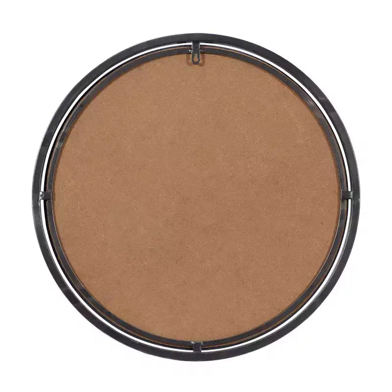 Espejo de pared de metal contemporáneo plateado