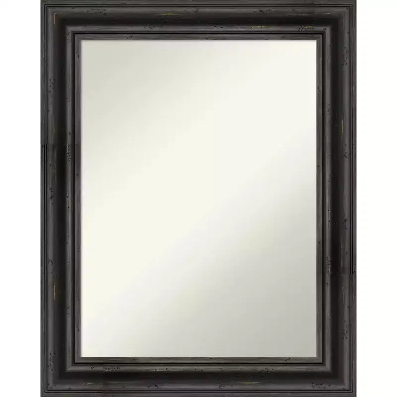 Amanti Art Rustic Pine Non-Beveled Wood Bathroom Wall Mirror Wall Mirror