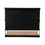 Escritorio McAllister rectangular de metal para pared, 27x18x30, marrón rústico