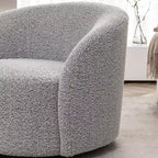 Sillón giratorio tapizado de 34 pulgadas de ancho