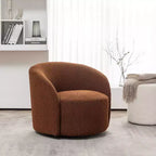 Sillón giratorio tapizado de 34 pulgadas de ancho