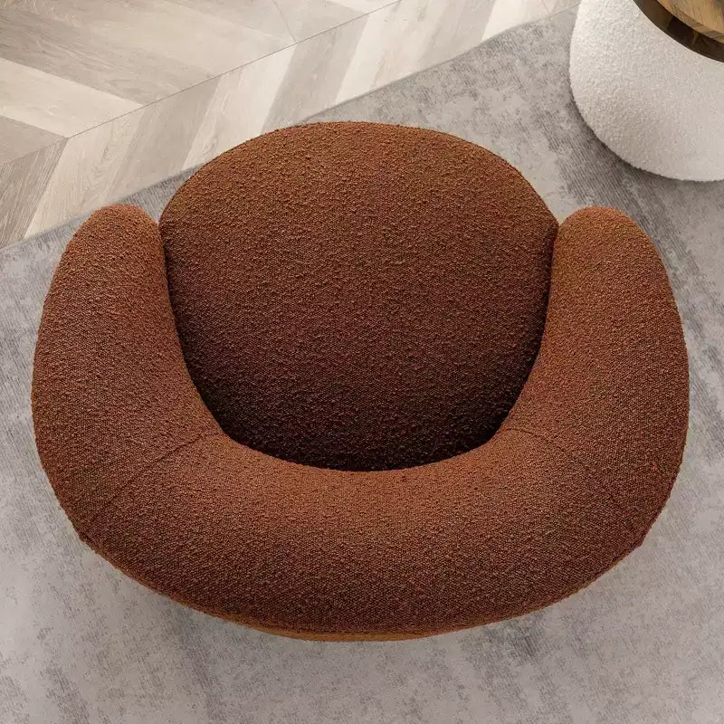 Sillón giratorio tapizado de 34 pulgadas de ancho