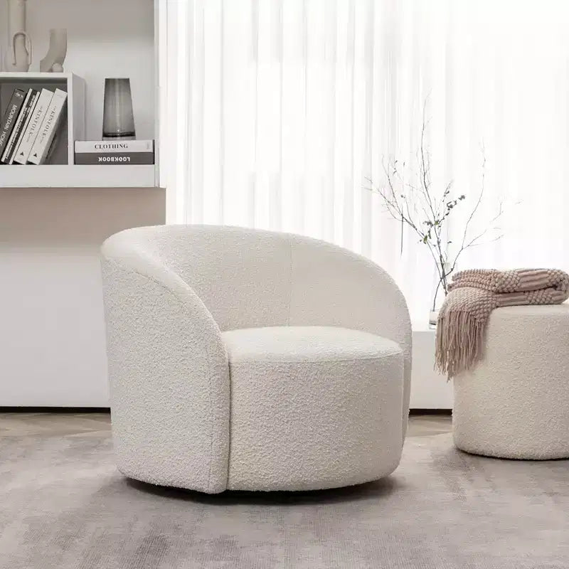 Sillón giratorio tapizado de 34 pulgadas de ancho
