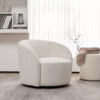 Sillón giratorio tapizado de 34 pulgadas de ancho