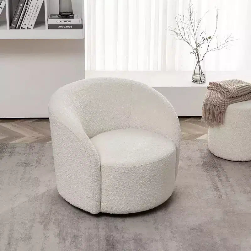 Sillón giratorio tapizado de 34 pulgadas de ancho
