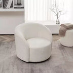 Sillón giratorio tapizado de 34 pulgadas de ancho