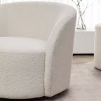 Sillón giratorio tapizado de 34 pulgadas de ancho