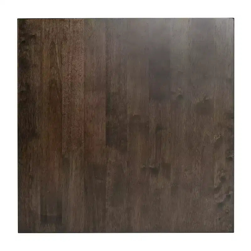 Mesa Auxiliar Rústica de Madera Maciza con Patas de Caballete
