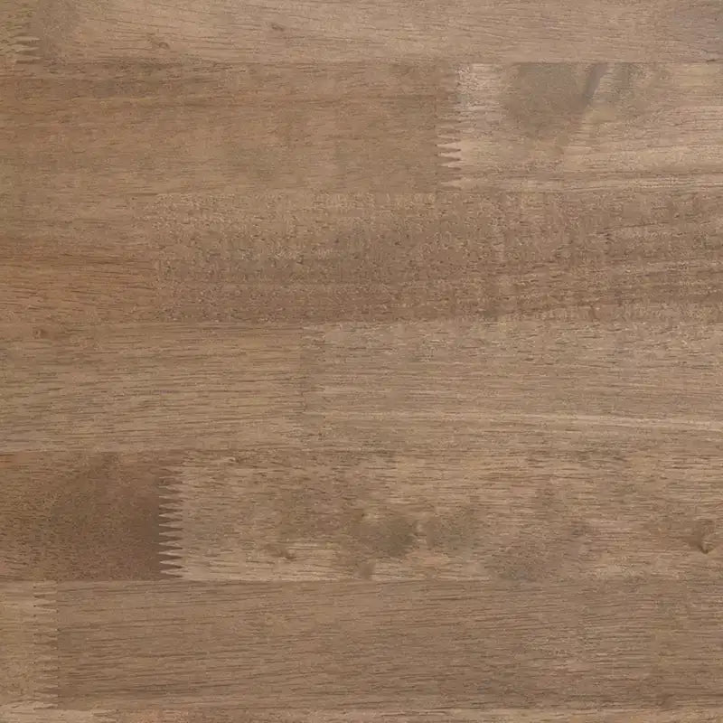 Mesa Auxiliar Rústica de Madera Maciza con Patas de Caballete