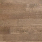 Mesa Auxiliar Rústica de Madera Maciza con Patas de Caballete