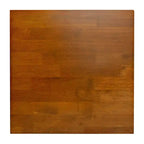 Mesa Auxiliar Rústica de Madera Maciza con Patas de Caballete