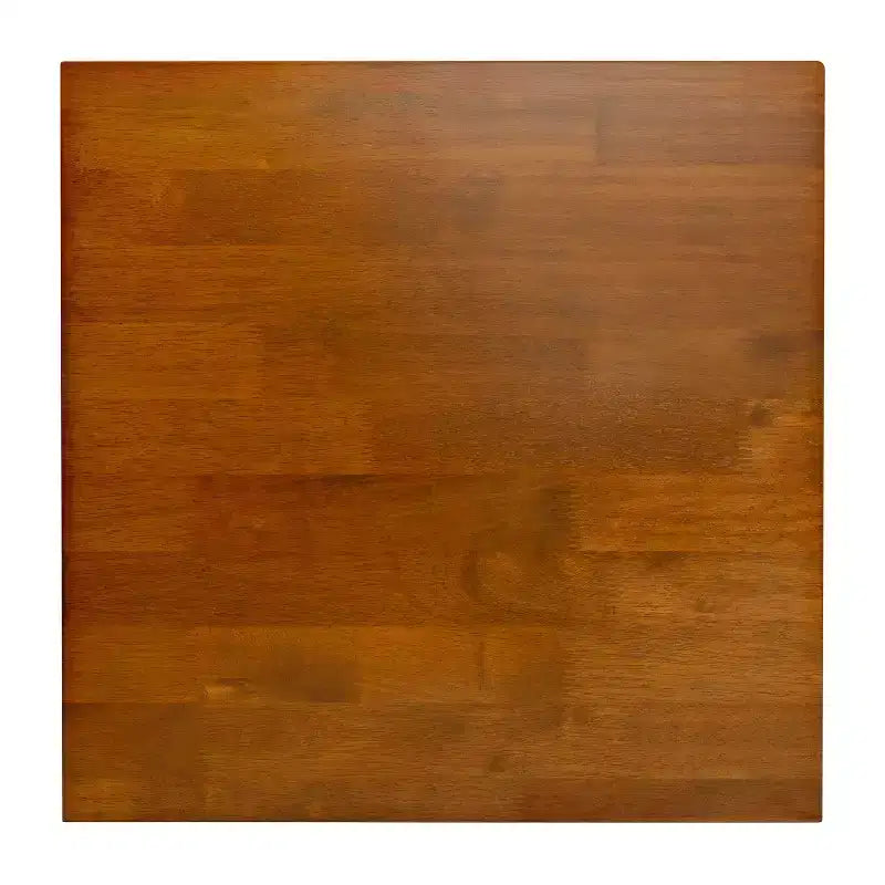Mesa Auxiliar Rústica de Madera Maciza con Patas de Caballete
