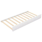 Cama Plataforma con Forma de Casa con Nido, Blanco