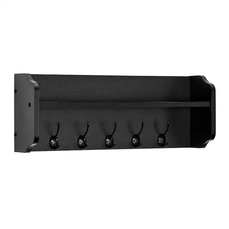Estante de pared flotante multiusos de 25 x 9 con ganchos para entrada - Danya B.