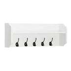 Estante de pared flotante multiusos de 25 x 9 con ganchos para entrada - Danya B.