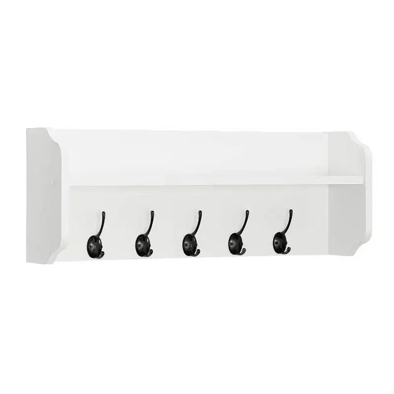 Estante de pared flotante multiusos de 25 x 9 con ganchos para entrada - Danya B.