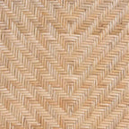 bali & pari Lisa Silla de comedor moderna bohemia de ratán natural marrón y metal negro