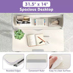 Costway Escritorio de Estudio Infantil con Tablero Inclinable de 7 Niveles, Altura Ajustable y Cajón Extraíble Azul/Gris/Rosa