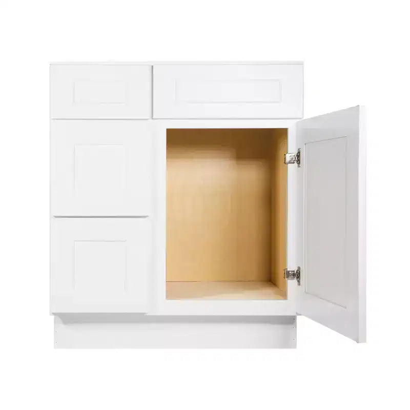 HOMLUX Muebles de Baño Combinados de Fácil Montaje - Mueble de Tocador sin Encimera en Blanco Shaker