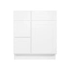HOMLUX Muebles de Baño Combinados de Fácil Montaje - Mueble de Tocador sin Encimera en Blanco Shaker