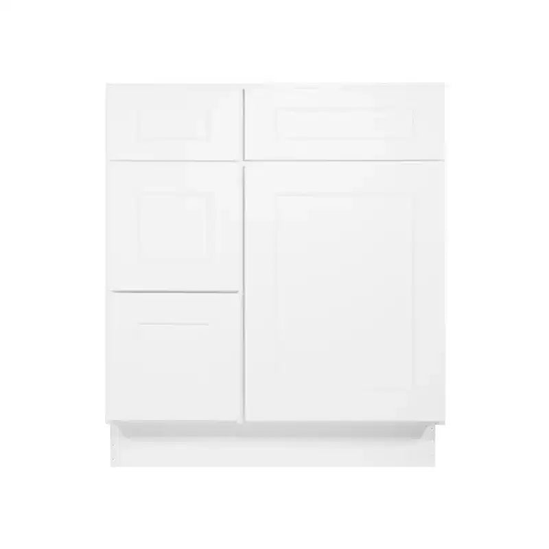 HOMLUX Muebles de Baño Combinados de Fácil Montaje - Mueble de Tocador sin Encimera en Blanco Shaker