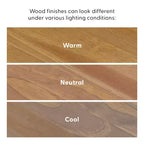 Mesita de noche moderna de mediados de siglo Plank+Beam con estante, mesa auxiliar de madera maciza para dormitorio