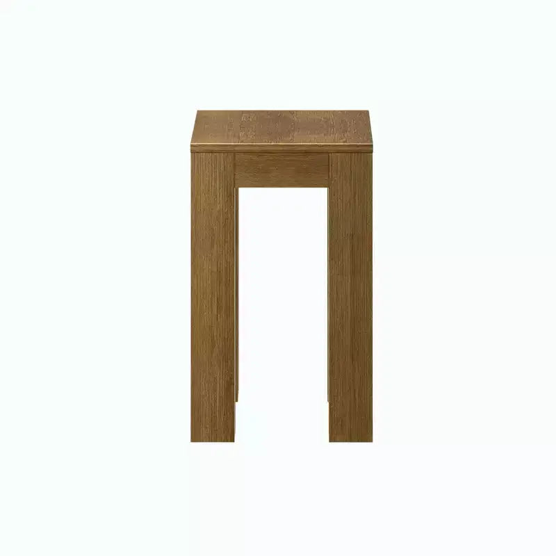 Mesa auxiliar rectangular moderna de madera maciza Plank+Beam para sala de estar, mesa auxiliar de 25 pulgadas