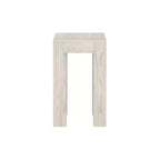 Mesa auxiliar rectangular moderna de madera maciza Plank+Beam para sala de estar, mesa auxiliar de 25 pulgadas