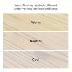 Mesa auxiliar rectangular moderna de madera maciza Plank+Beam para sala de estar, mesa auxiliar de 25 pulgadas