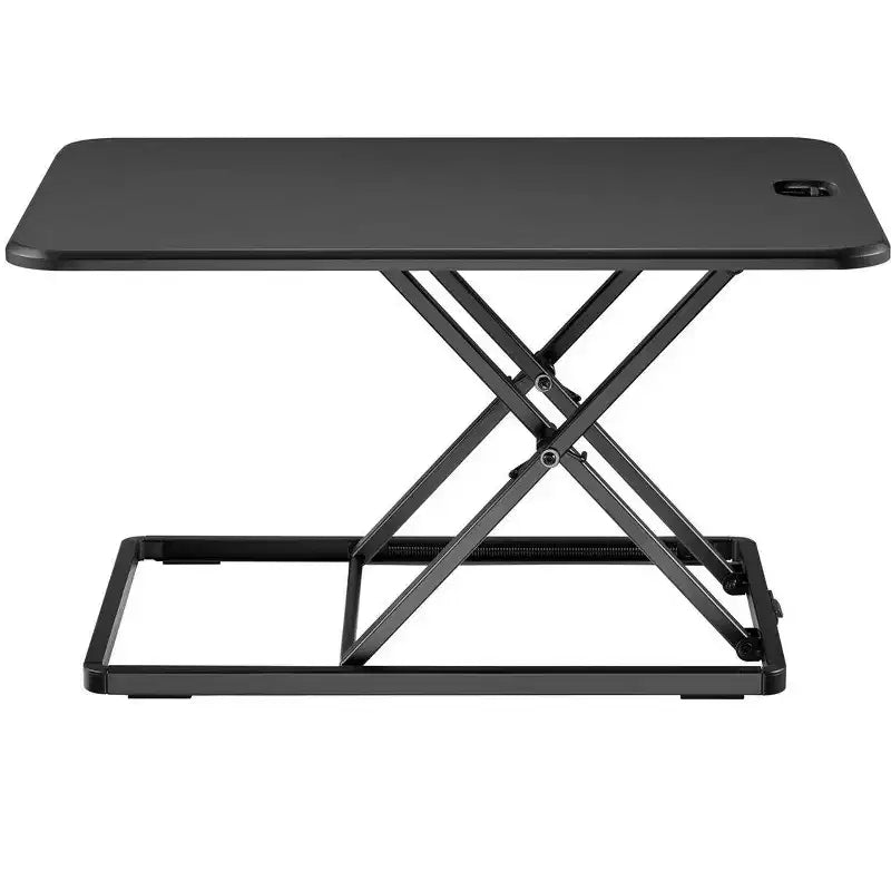 Monoprice Ultra-Delgado Soporte Elevador Compacto de Altura Ajustable para Escritorio Convertidor de Escritorio de 26 Pulgadas para Monitor o Portátil, Negro